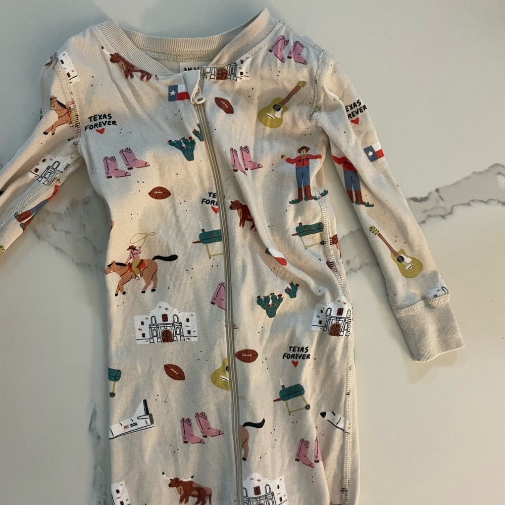 Texas Themed Baby Onesie